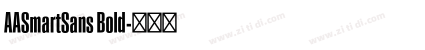 AASmartSans Bold字体转换